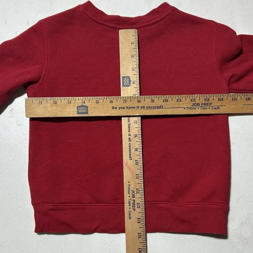 Polo Bear Fleece Sweatshirt Boy Size 4‎ 4T Red Pullover Christmas Tree Tuxedo
